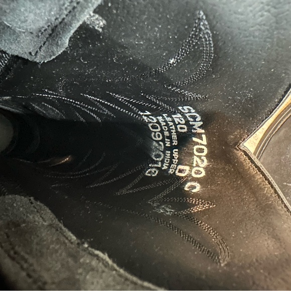 Old West men cowboy boots upper leather size 11 - Picture 5 of 11